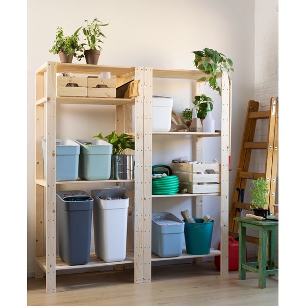 Svetlo zelen koš za smeti za ločevanje odpadkov iz reciklirane plastike 30 l Ready To Collect – Curver-image-3