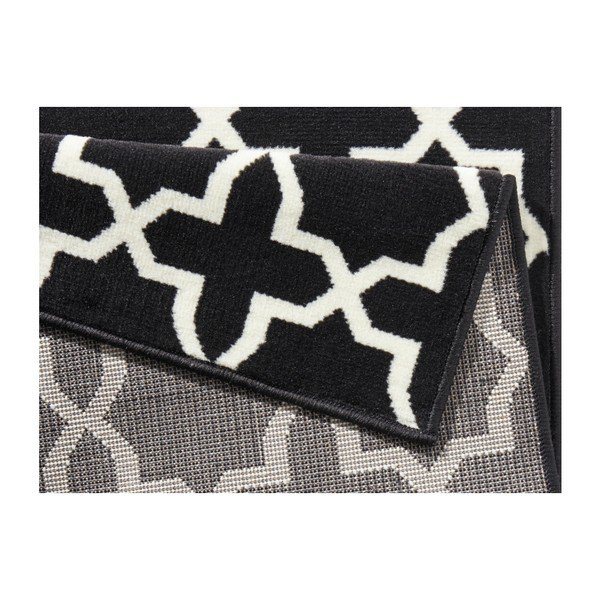 Črn tekač z belimi detajli Hanse Home Basic Glam, 80 x 200 cm-image-3