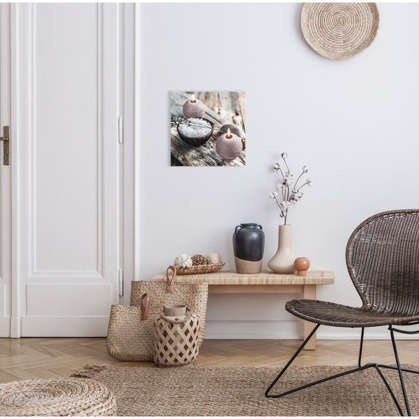 Slika Styler Glasspik Spa & Zen Grey Wood, 30 x 30 cm-image-1