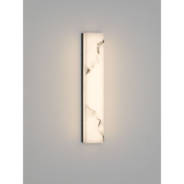 Bela/mat črna LED stenska svetilka v kamnitem dekorju Shado – Nova Luce-image-3