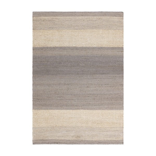 Siva/kremno bela obojestranska ročno tkana preproga iz jute 200x300 cm Cedar – Asiatic Carpets