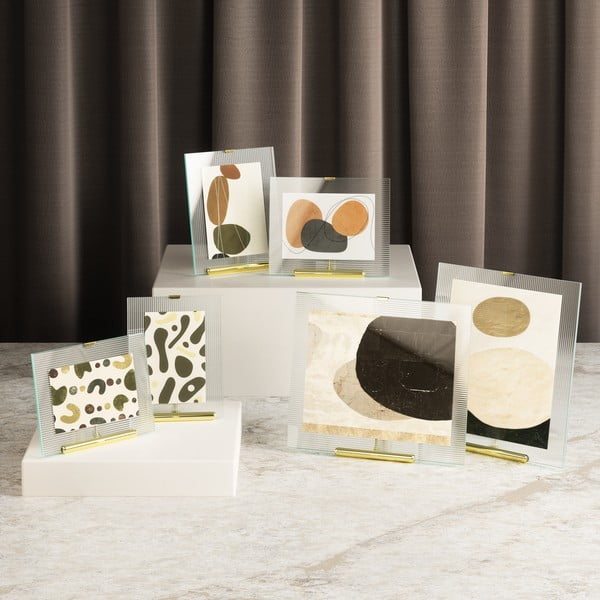 Steklen stoječ okvir v zlati barvi 19x23 cm Flute – Umbra-image-3