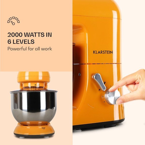 Oranžni kuhinjski robot Klarstein Bella-image-3