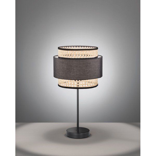 Črno-bež namizna svetilka Fischer & Honsel Tape-image-1