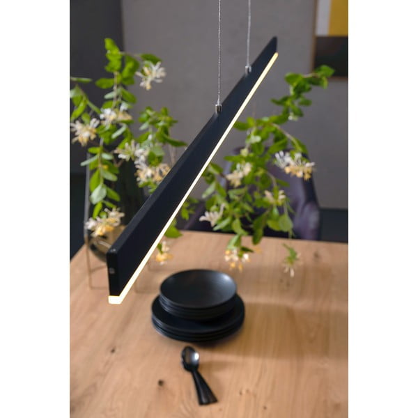 Črna LED zatemnitvena viseča svetilka Straight – Fischer & Honsel-image-2