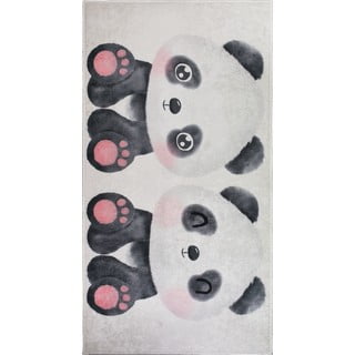 Črna/bela otroška preproga 80x150 cm Panda Friends – Vitaus