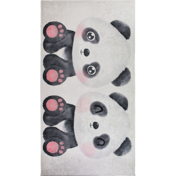 Črna/bela otroška preproga 120x180 cm Panda Friends – Vitaus