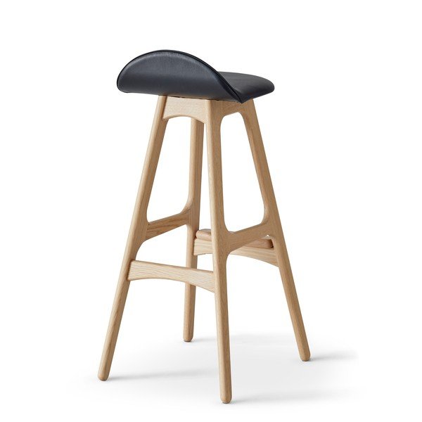 Vrtljiv usnjen barski stol  86 cm Buck - Hammel Furniture-image-2