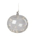 Siva viseča božična svetlobna dekoracija ø 18 cm Lina – Markslöjd