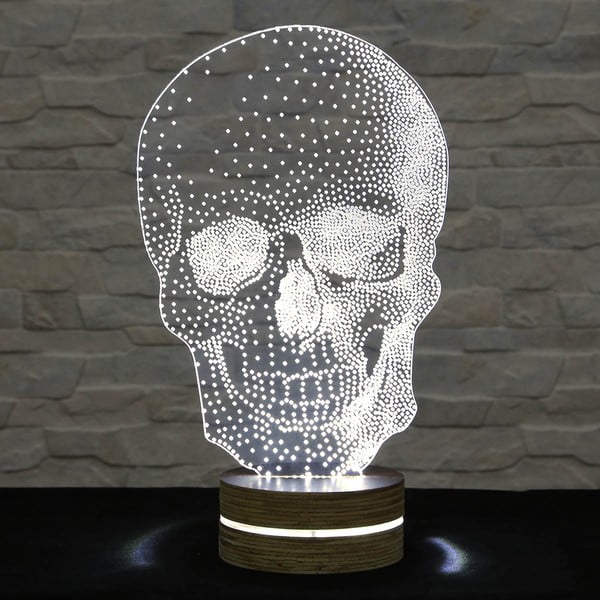 3D namizna svetilka Skull Classic