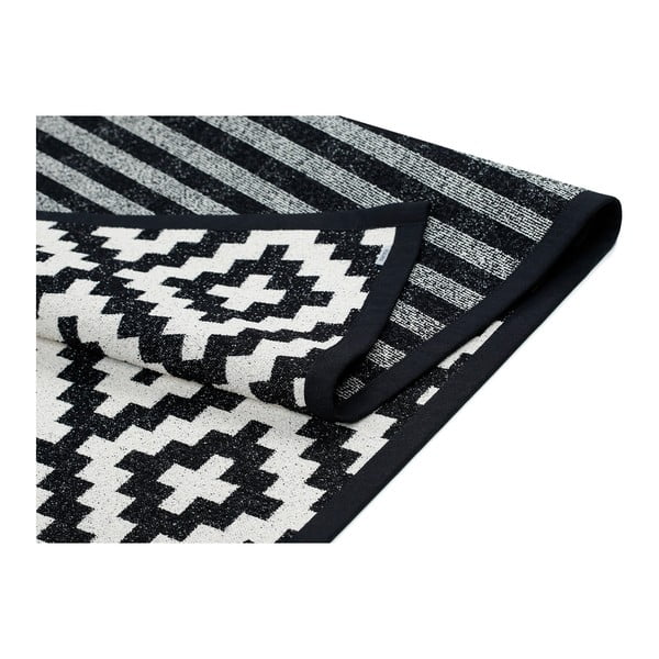 Črno-bela vzorčasta dvostranska preproga Narma Viki, 160 x 230 cm-image-2