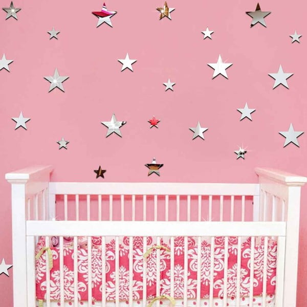 Komplet 20 zrcalnih nalepk Ambiance Stars-image-2