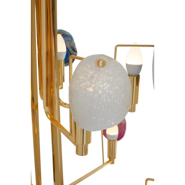 Kovinska viseča svetilka v zlati barvi Glamour – Premier Housewares-image-4