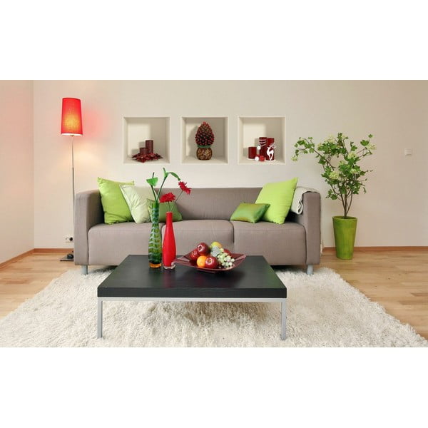 Komplet 3 božičnih nalepk s 3D učinkom Ambiance Red Candles and Christmas Tree-image-3