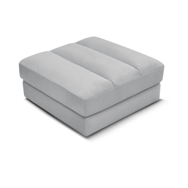 Svetlo siv žameten tabure Sierra – Bobochic Paris-image-3