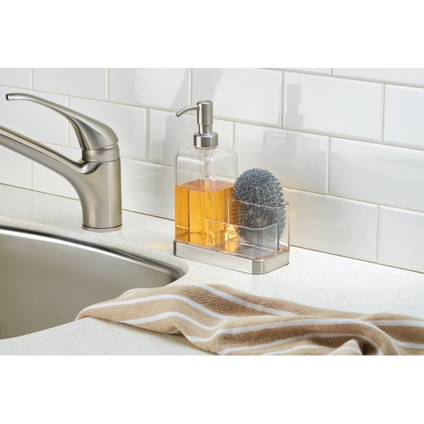 Dozirnik za detergent s prostorom za odlaganje gobice iDesign Forma-image-1