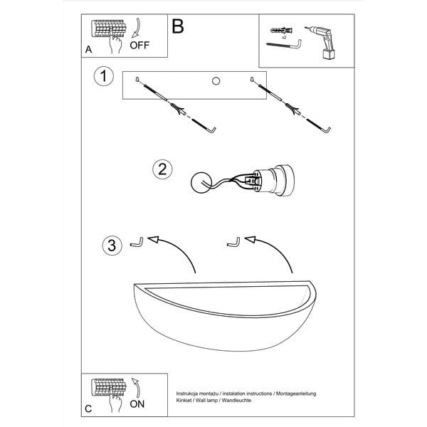 Keramična stenska svetilka Sollux Arto-image-4
