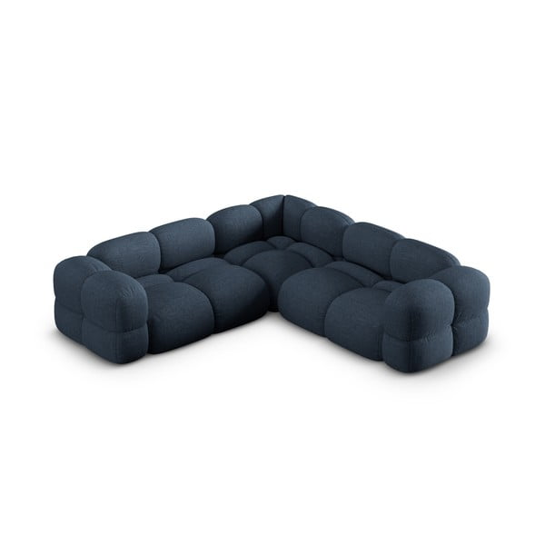 Temno modra kotna sedežna garnitura Loretto – Cosmopolitan Design-image-3