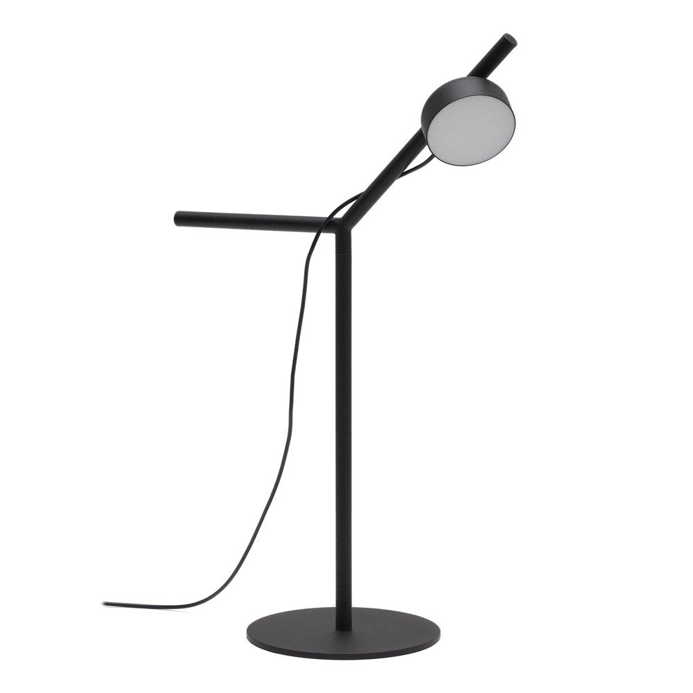 Črna kovinska LED zatemnitvena namizna svetilka (višina 61,5 cm) Orey