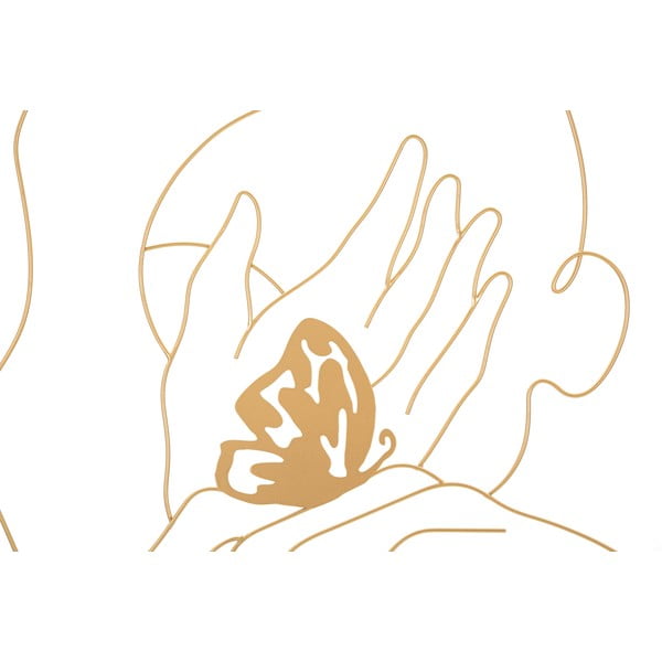 Kovinska stenska dekoracija 60x80 cm Hands on Face - Mauro Ferretti-image-2