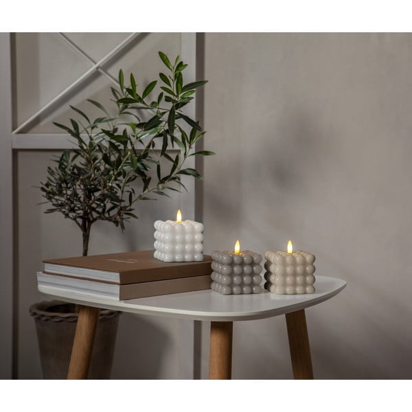 Bela LED sveča iz voska Star Trading Flamme Dot, višina 9,5 cm-image-4