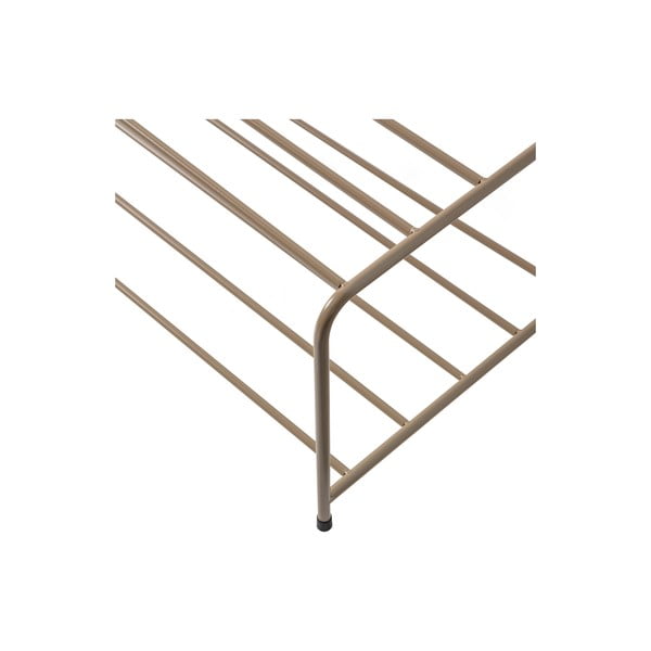 Svetlo rjava kovinska omarica za čevlje Josse – WOOOD-image-4