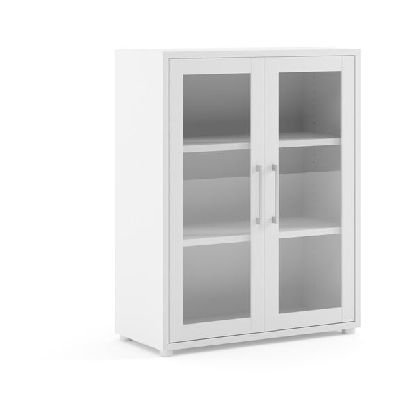 Bela modularna knjižna omara 89x113 cm Prima - Tvilum-image-3