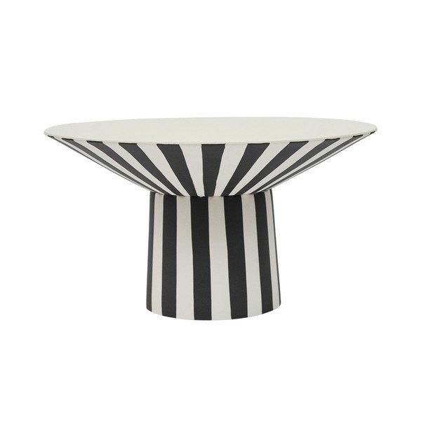 Črno-bela/bež skleda iz kamenine ø 30 cm Toppu – OYOY Living Design