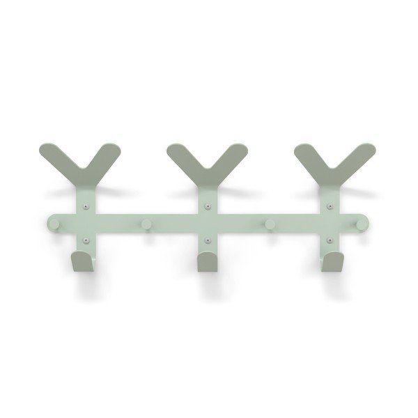 Prašno zelen jeklen stenski obešalnik 66 cm Frondo – Spinder Design-image-2