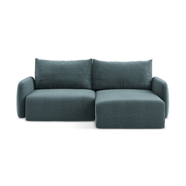 Turkizna raztegljiva/s prostorom za shranjevanje kotna sedežna garnitura (desni kot) Kalena – Makamii