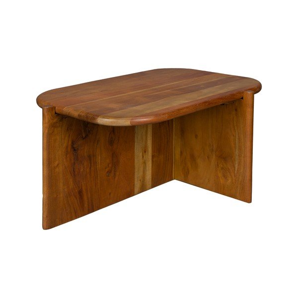 Klubska mizica iz masivne akacije v naravni barvi 50x75 cm Feller – Dutchbone-image-2