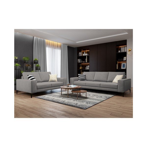 Cosmopolitan Design Lugano siva dvosedežna zofa-image-1