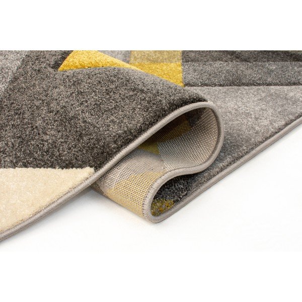 Siva in rumena preproga Flair Rugs Nimbus Ochre, 80 x 150 cm-image-3