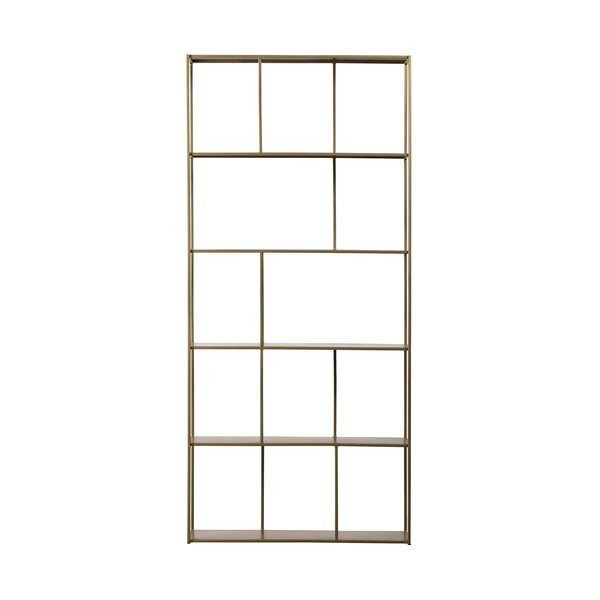 Kovinski regal v zlati barvi 90x196 cm Valued – BePureHome