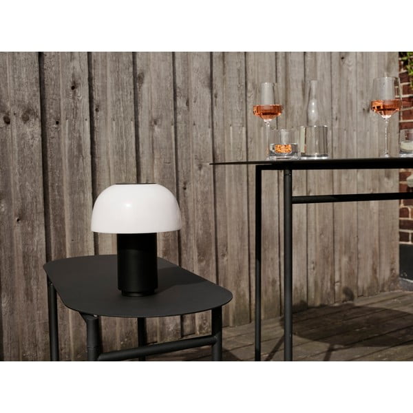 Črna kovinska okrogla jedilna miza ø 70 cm Disc – Zone-image-1