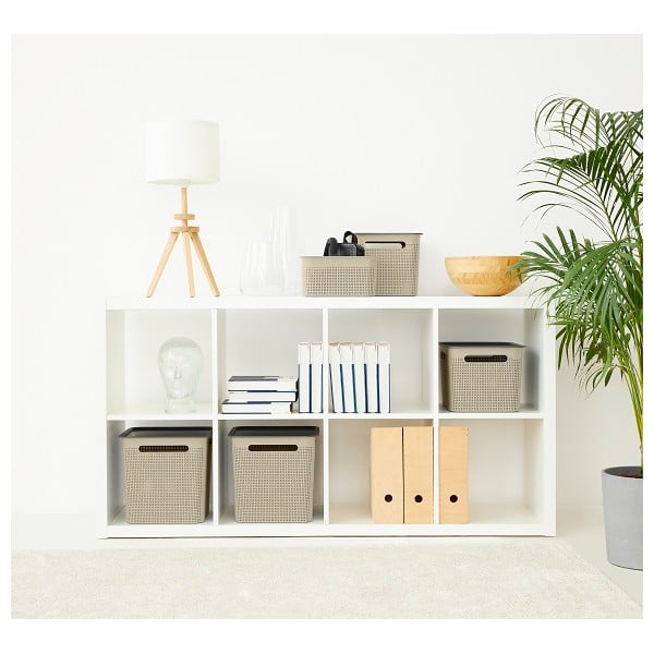 Bež košara za shranjevanje iz reciklirane plastike Brisen - Rotho-image-3