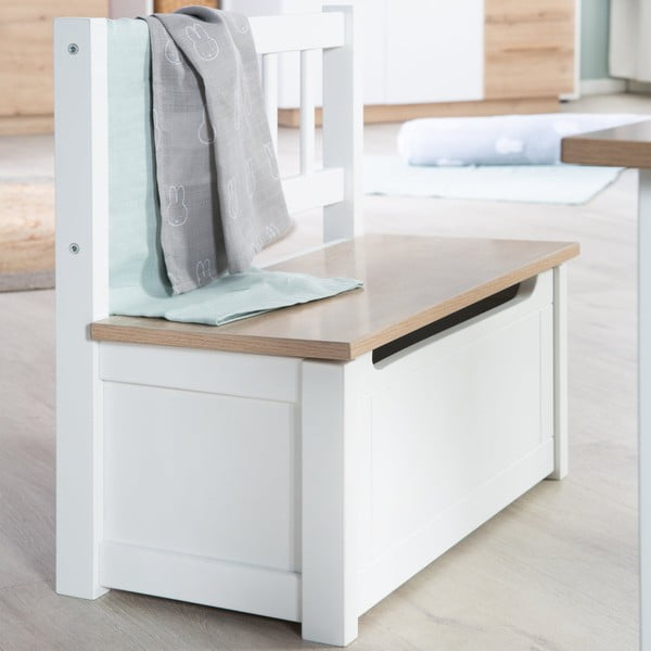 Bela otroška klop Woody – Roba-image-3