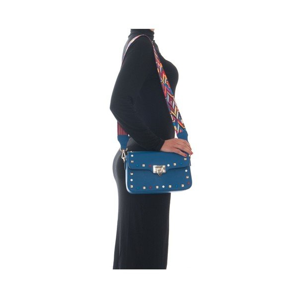 Modra usnjena torbica Roberta M Slay-image-4