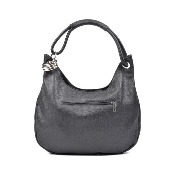 Črna usnjena torbica Carla Ferreri Giuliya-image-3