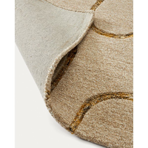 Bež volnena preproga 160x230 cm Magin – Kave Home-image-4