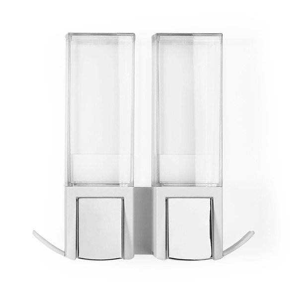Bel stenski montažni dvojni dozirnik za milor Compactor Clevek Double Dispenser-image-2