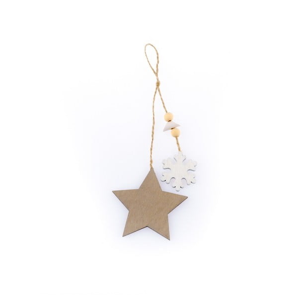 Viseča božična dekoracija v obliki zvezde in snežinke Dakls Sebastian