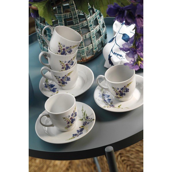 Bele/modre porcelanaste skodelice v kompletu 6 ks 0.9 l – Hermia-image-1