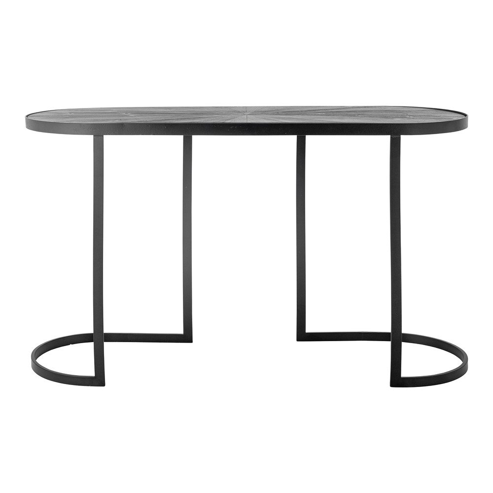 Črna stranska mizica 38,5x110 cm Carter