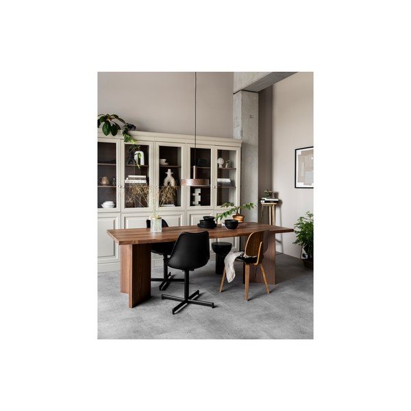 Siva vitrina iz masivnega bora 54x215 cm Chow – vtwonen-image-1