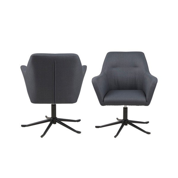 Temno siv fotelj Actona Glendale-image-4