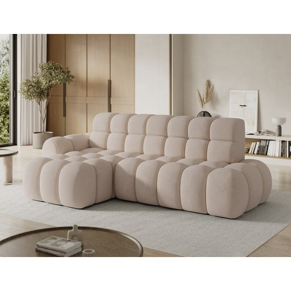 Bež raztegljiva kotna sedežna garnitura (levi kot/z ležalnikom) Ceedro – ELTAP-image-3