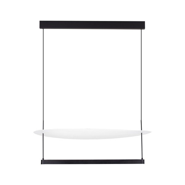 Bela/mat črna aluminijasta LED zatemnitvena viseča svetilka ø 80 cm Diona – Nova Luce