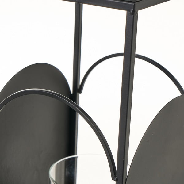 Črna kovinska svetilka Casa Selección, višina 35 cm-image-1