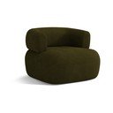 Zelen fotelj iz tkanine bouclé Jenny – Micadoni Home